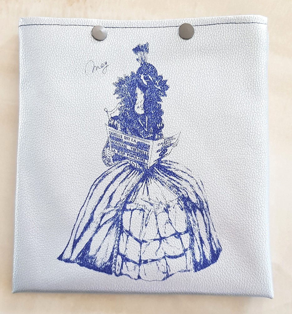 Miniature : Pochette simili cuir _ Paon