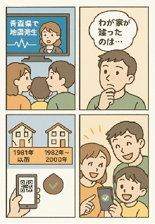 １.地震で差が出るのは建てた年