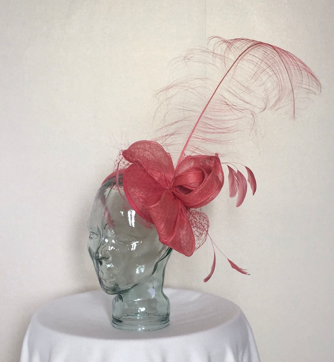 Coral Fascinator 