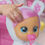 Thumbnail: Cry Babies Dressy Coney 12" Baby Doll - Pink Hair