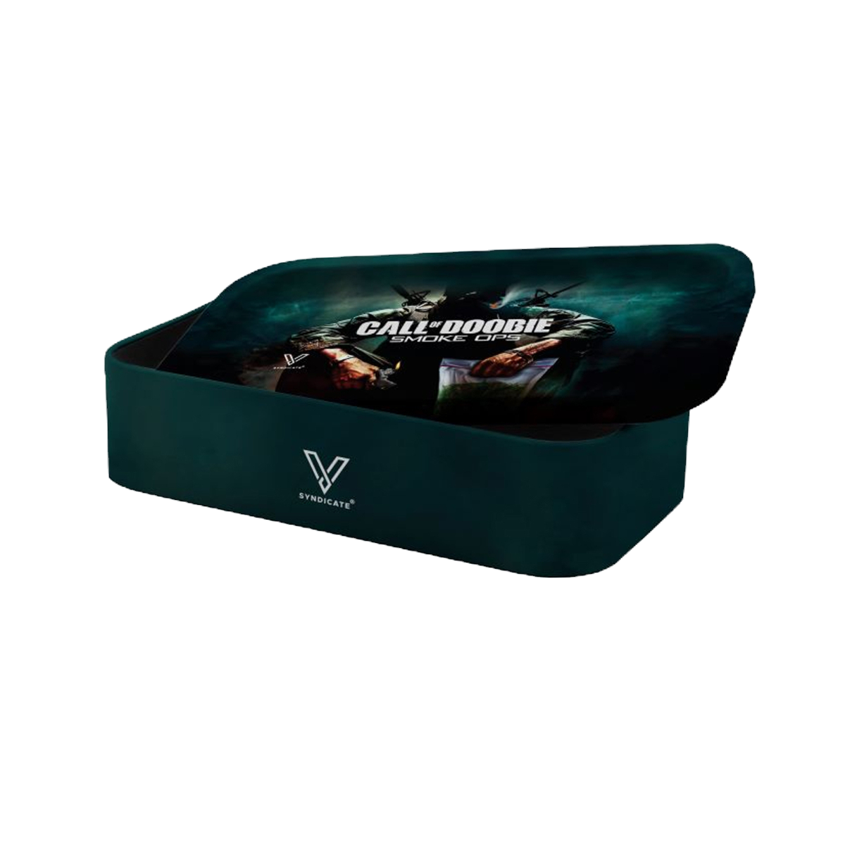 Call of Doobie Rolling Tray mit Box - Mini 12.5 x 7 x 3cm