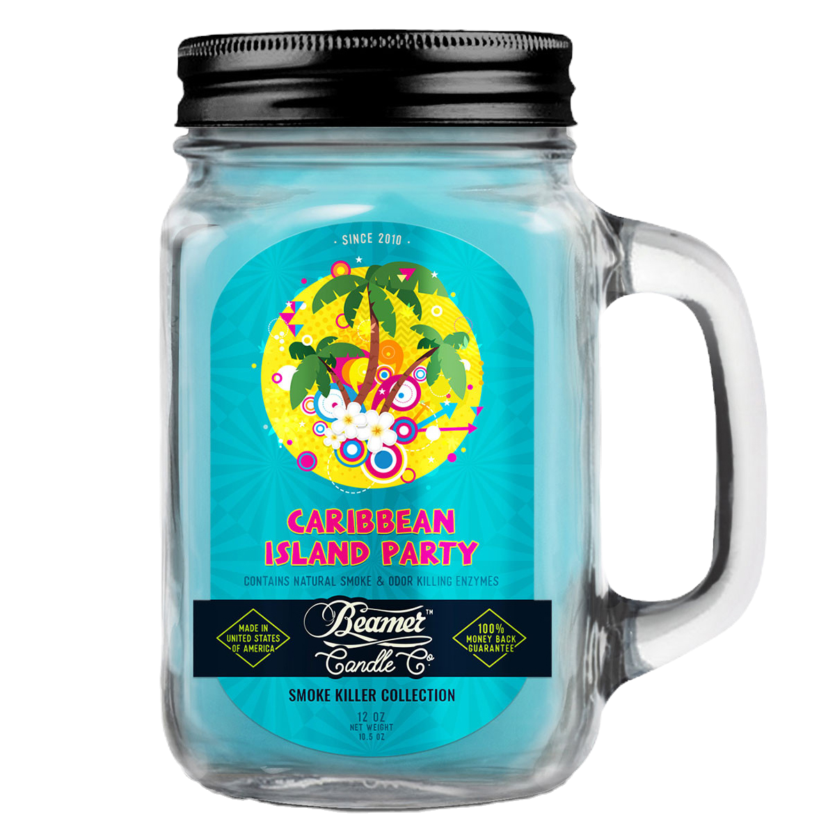 Beamer Candles Co - Bougie parfumée et tueur - Fête des îles des Caraïbes