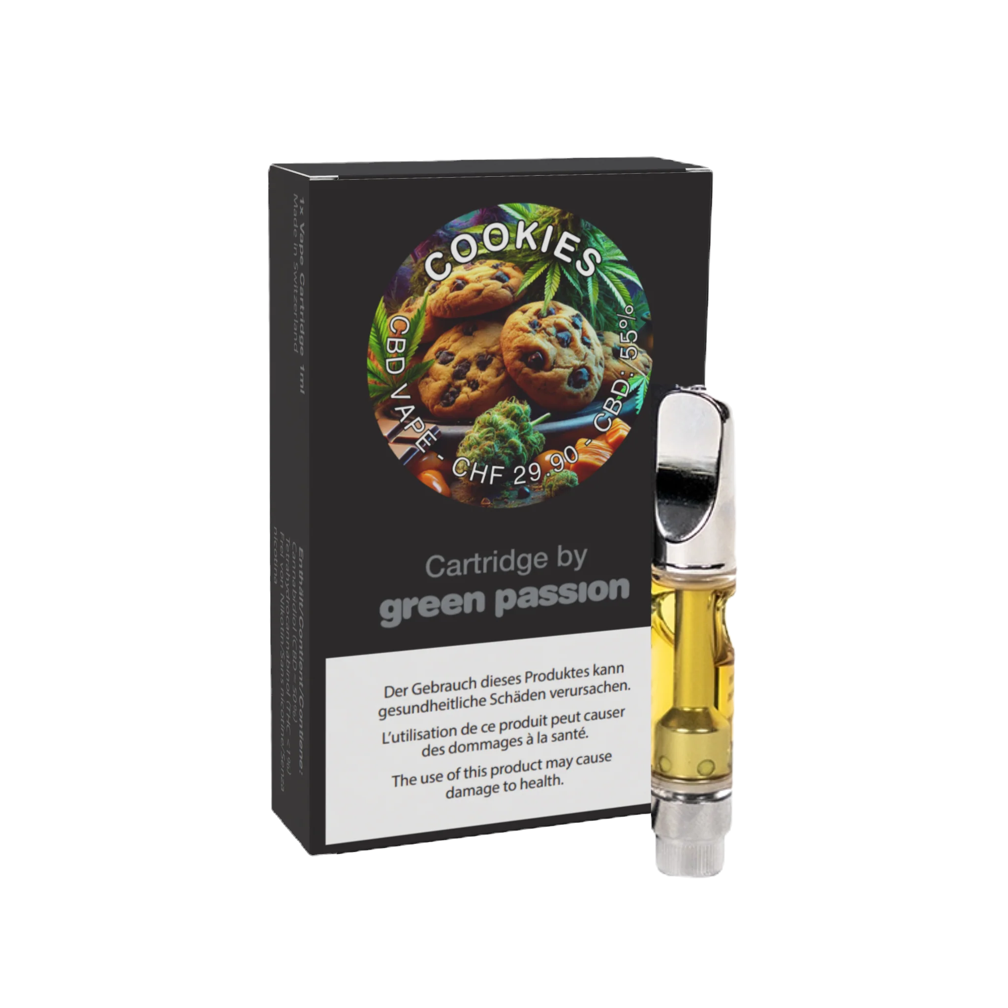 CBD Vape Cartridge – Cookies (55% CBD)