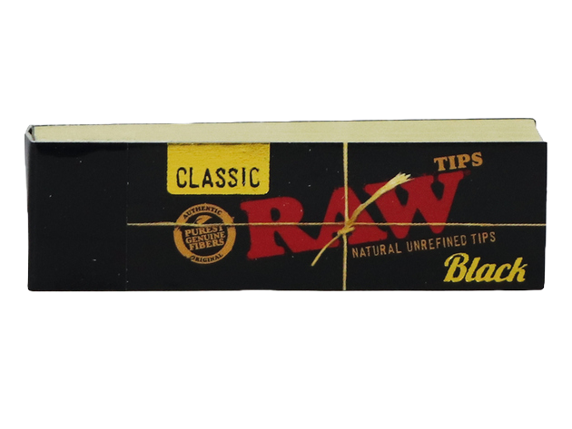 RAW - Filter Tips Black (natural unrefined) small