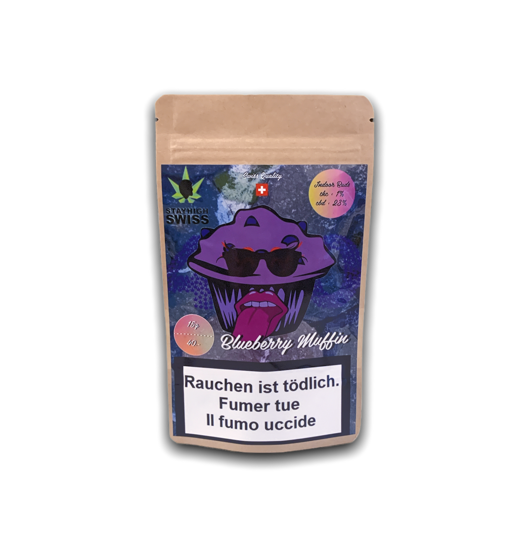 Stayhigh Blueberry Muffin Fat Buds - 12.5g Indoor CBD Blüten