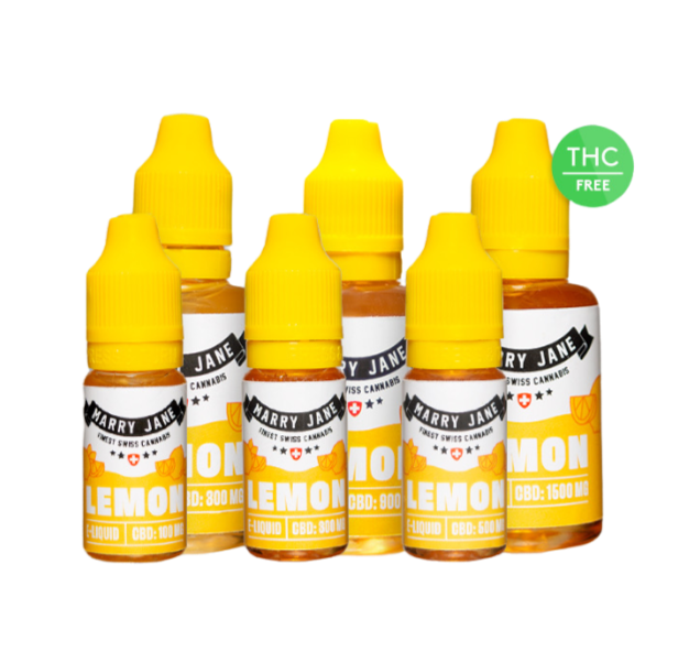 CBD E-Liquid Lemon 10ml, 100-500mg CBD (wählbar)