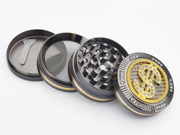 Thumbnail: "Bling-Bling Dollar" grinder, 4-part. Ø 50mm