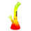 Miniaturbild: Glasbong Rasta gelb/rot/grün transp - Höhe 23 cm, Ø 2,8 cm