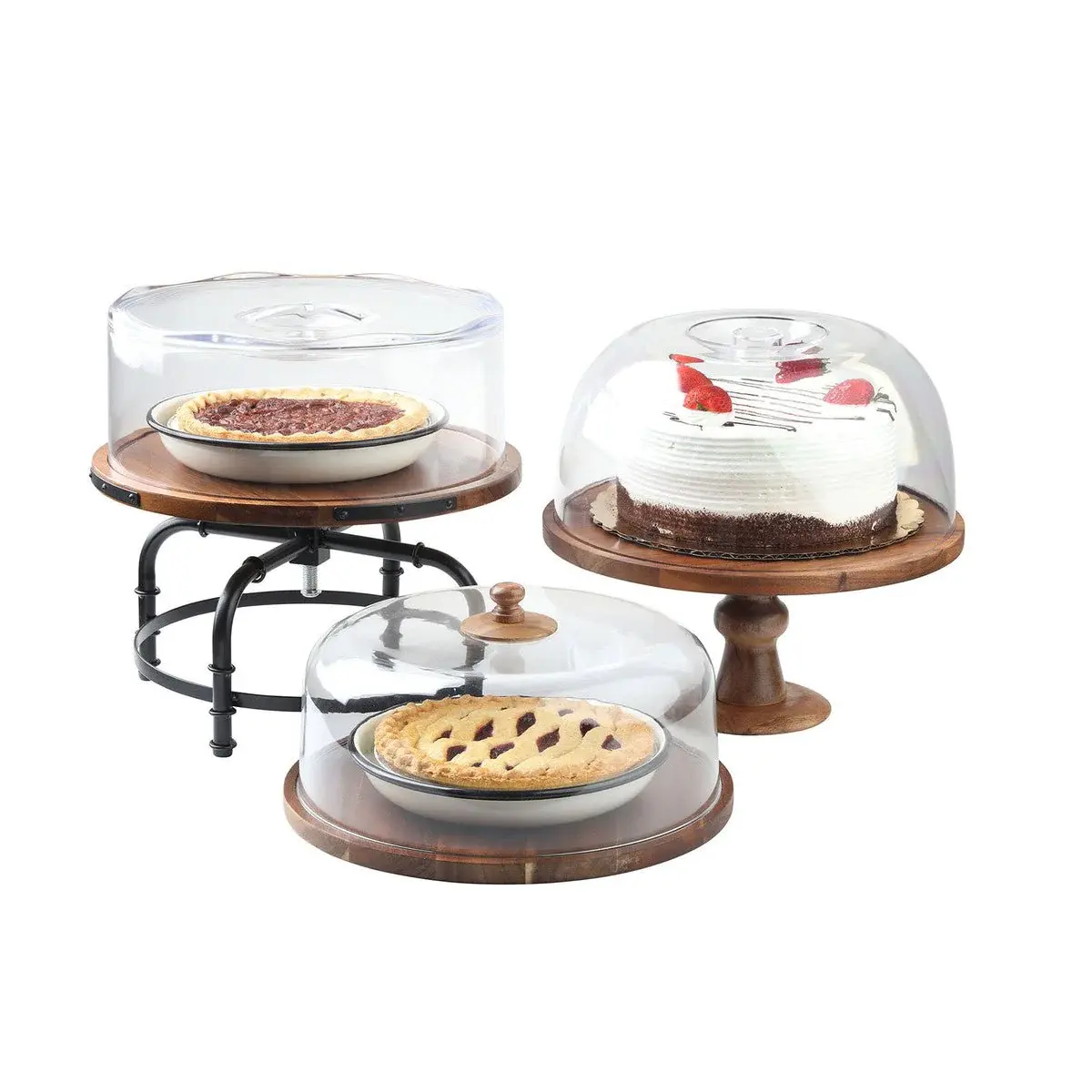 T/C Round Cake Dome recessed handle