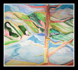 "Pancharevo Lake", 68x62cm