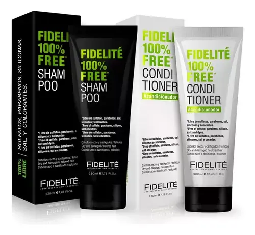 Kit Shampoo + Acondicionador Free Sulfatos Fidelite x 230ml