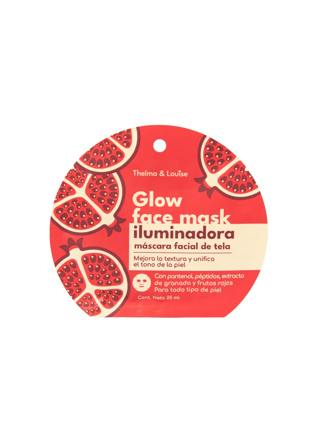 Mascarilla Iluminadora Con Pantenol Y Frutos Rojos TyL 20 Ml