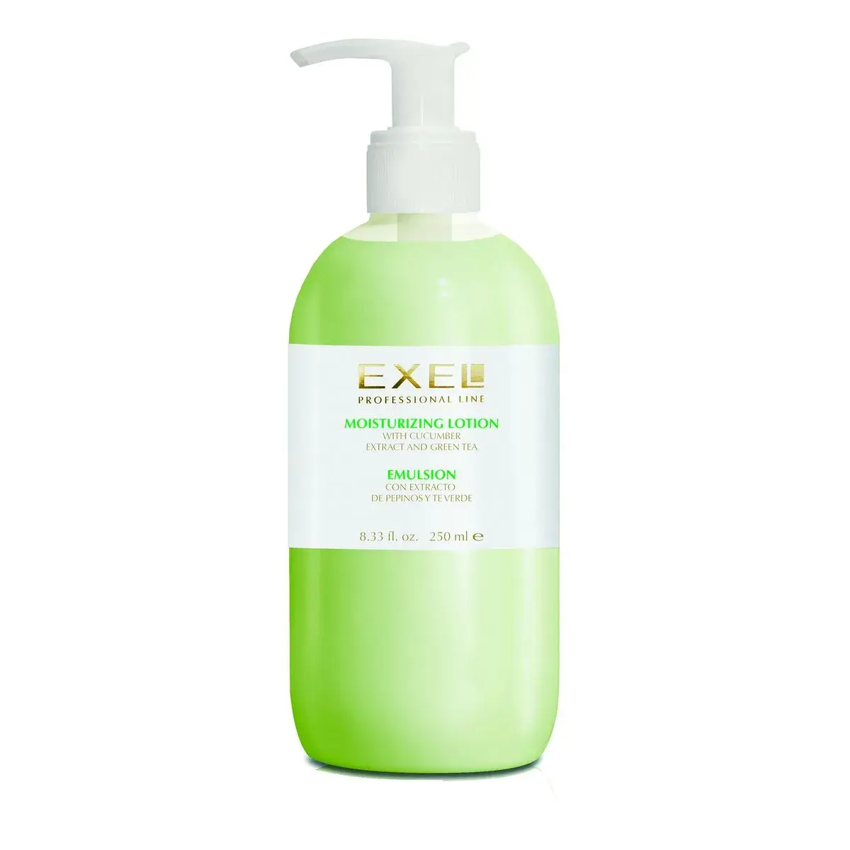 Emulsión Exel con extracto de pepinos y te verde x 250ml