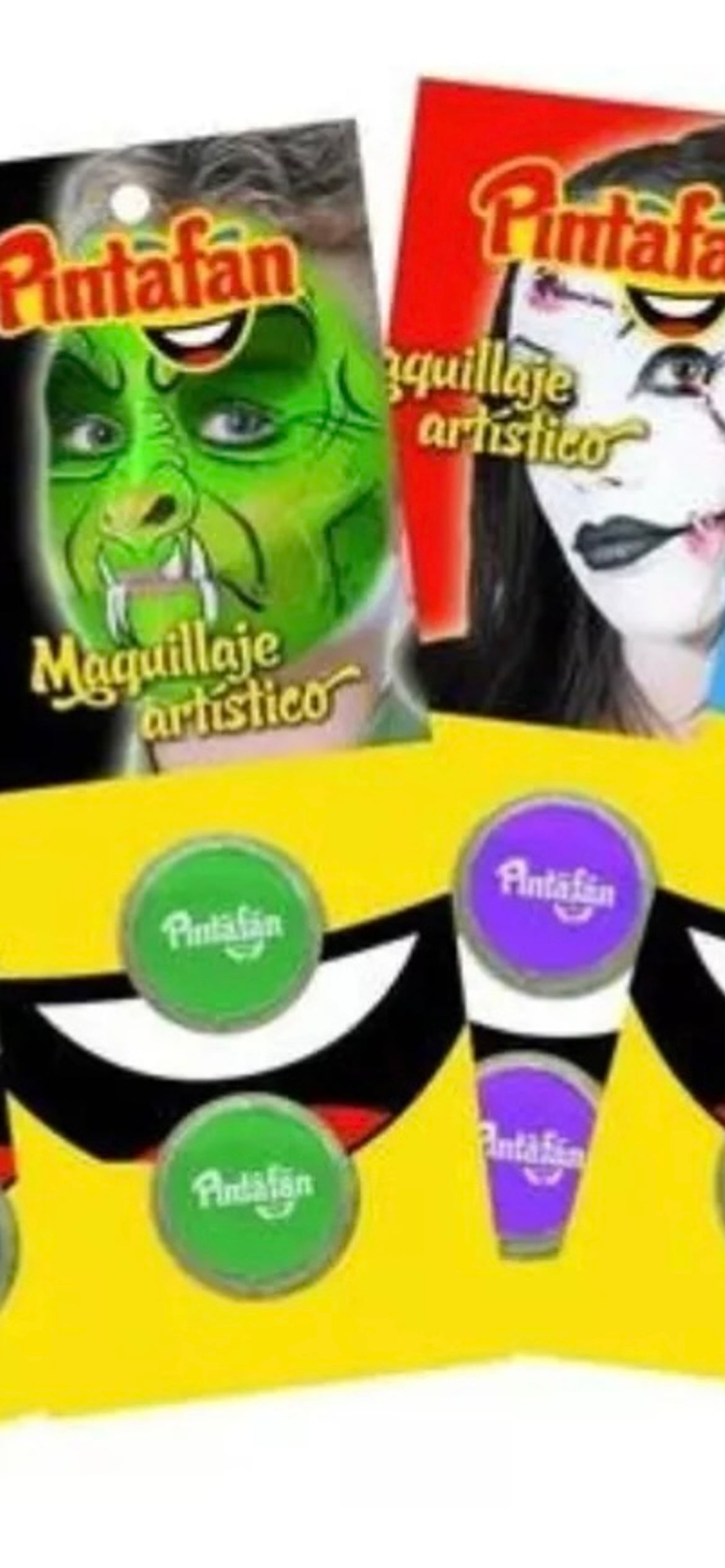 Maquillaje Artistico Acuarelable X 2,  4 Gr Pintafan Hipoalergénico 