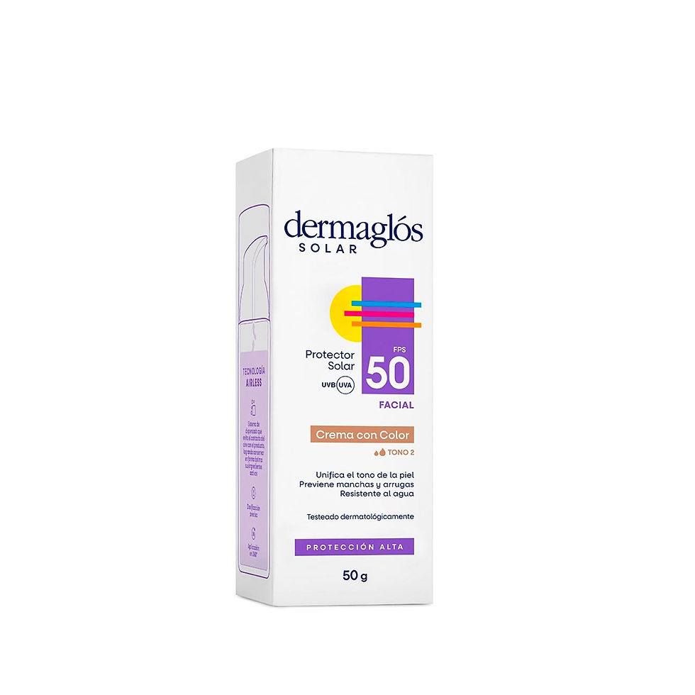 Miniatura: Dermaglos Protector Solar Facial con FPS 50 - Tono 2
