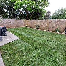 Turfing, sleeper border edging