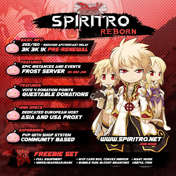 Spirit Ragnarok Online Server Information - RMS Private RO Server Listing