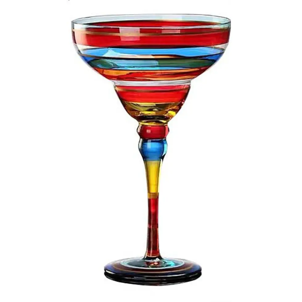 Thumbnail: Hand-Painted Fiesta Margarita Glasses