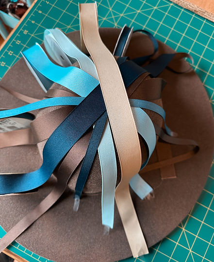 Custom Cowboy Hat Bar M Ribbon Hat Band