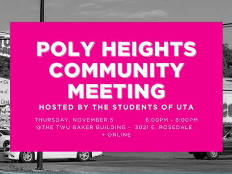 Poly Heights Community Meeting