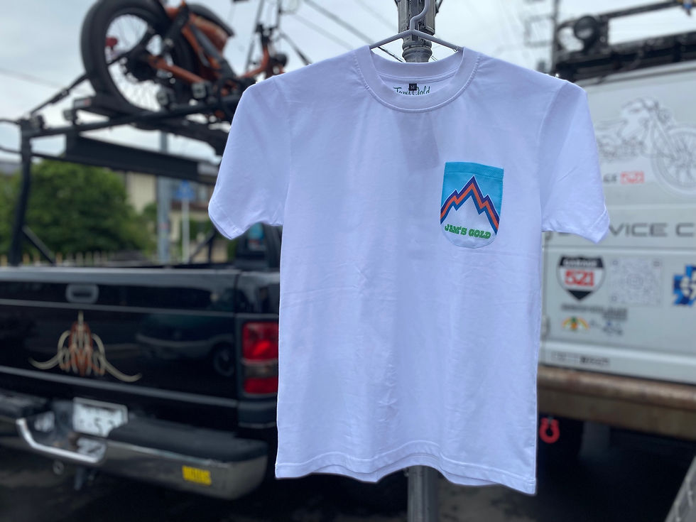 サムネイル： GARAGE521×JAM'S GOLD Camp&Bike COMRADE Tシャツ