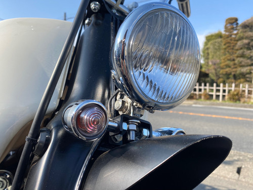 ステンレス】 ヘッドライト ウインカー 兼用ステー レッグシールド対応