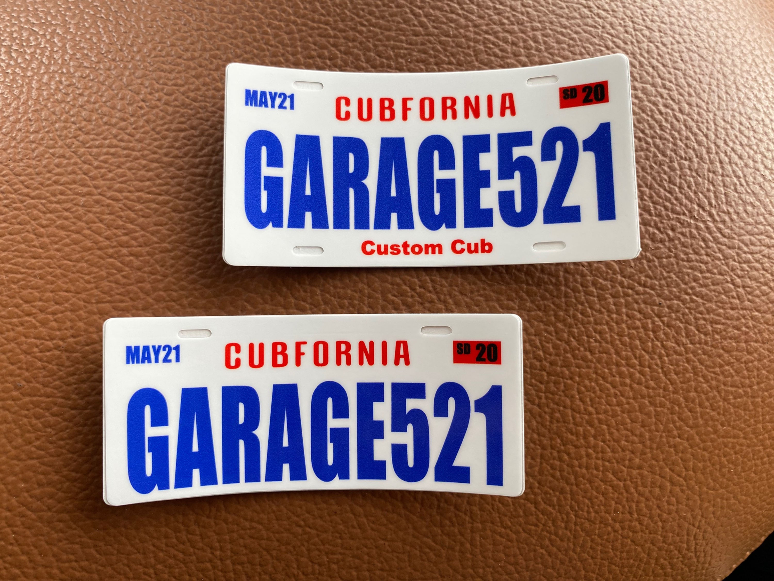 ナンバープレート（ミニ）ステッカー