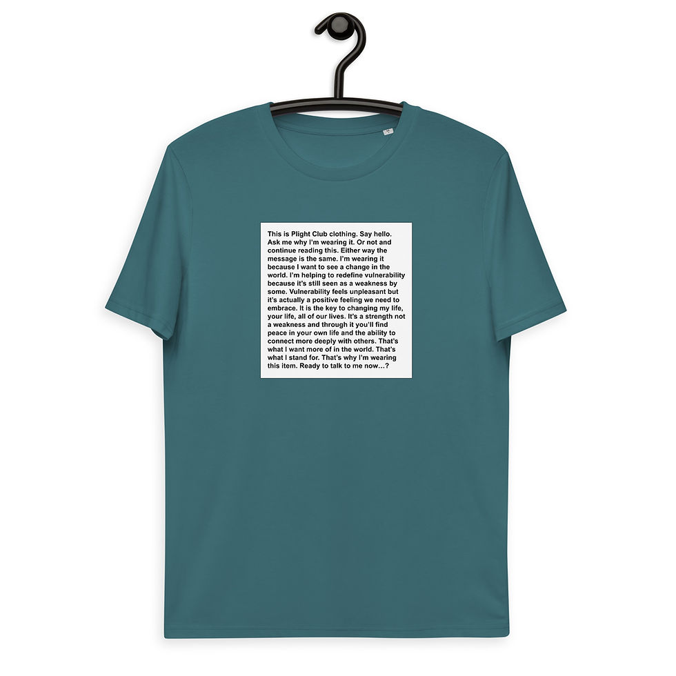 Thumbnail: "This is Plight Club" - Unisex organic cotton t-shirt