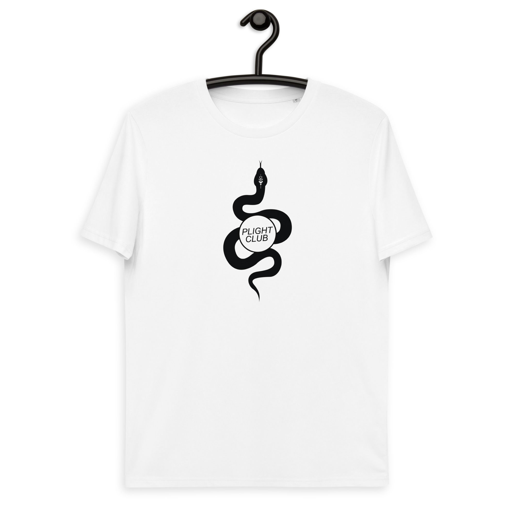 'Cosmic Serpent' Unisex organic cotton t-shirt white