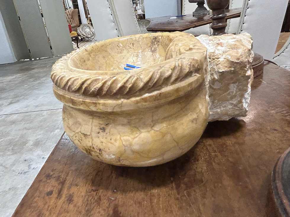 Thumbnail: 18th Century Italian Carved Marble Font (Item # 1509)