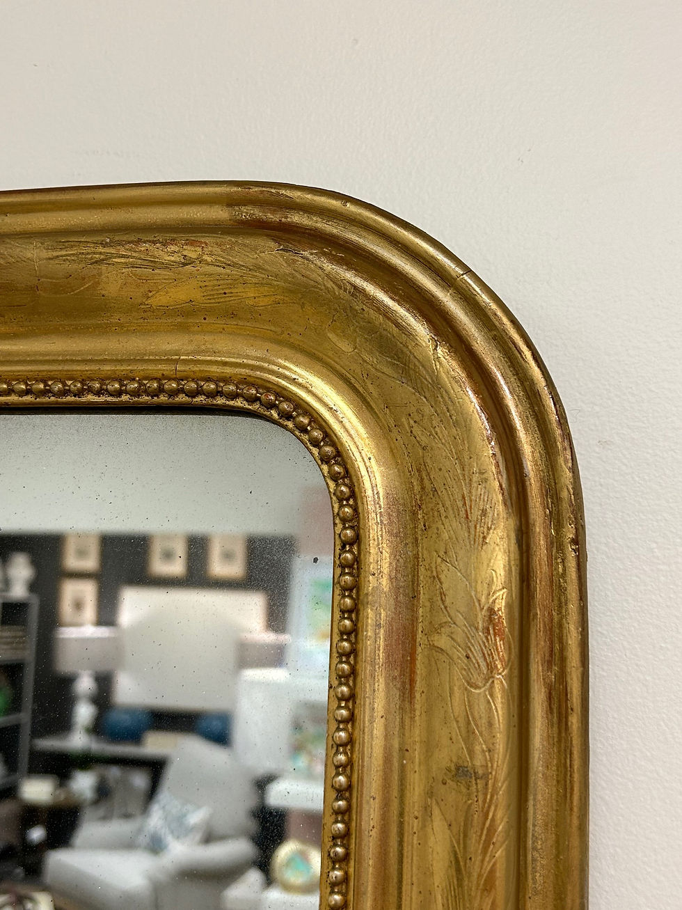 Thumbnail: French Louis Philippe Mirror- 22”W x27”H ( Item #683)