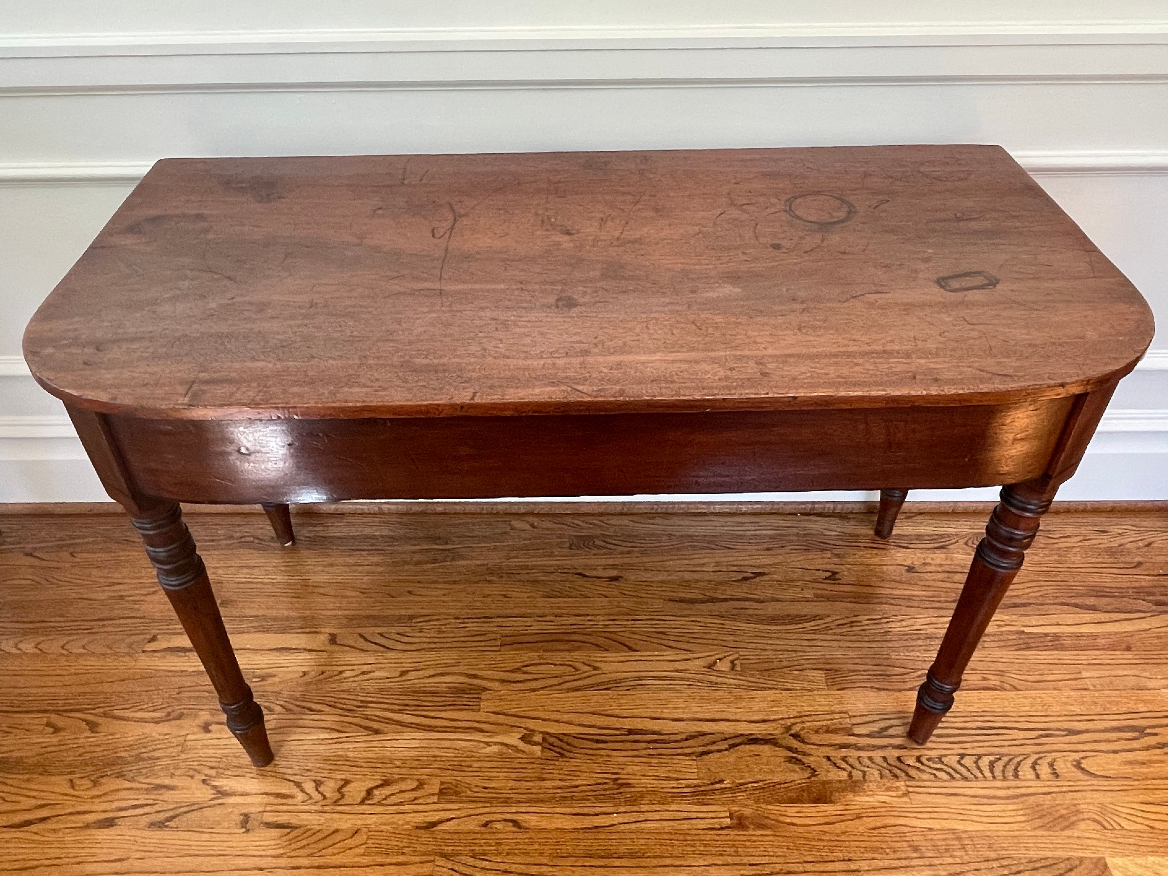 English Dining Table “D” End (Item #662)