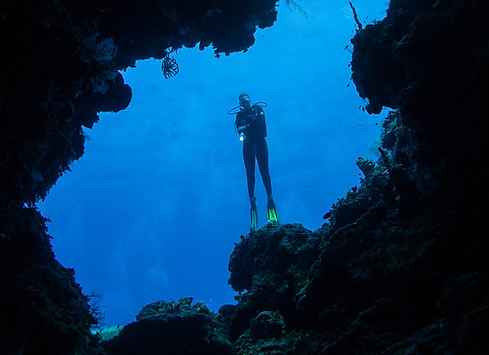 Underwater Cave Exploring