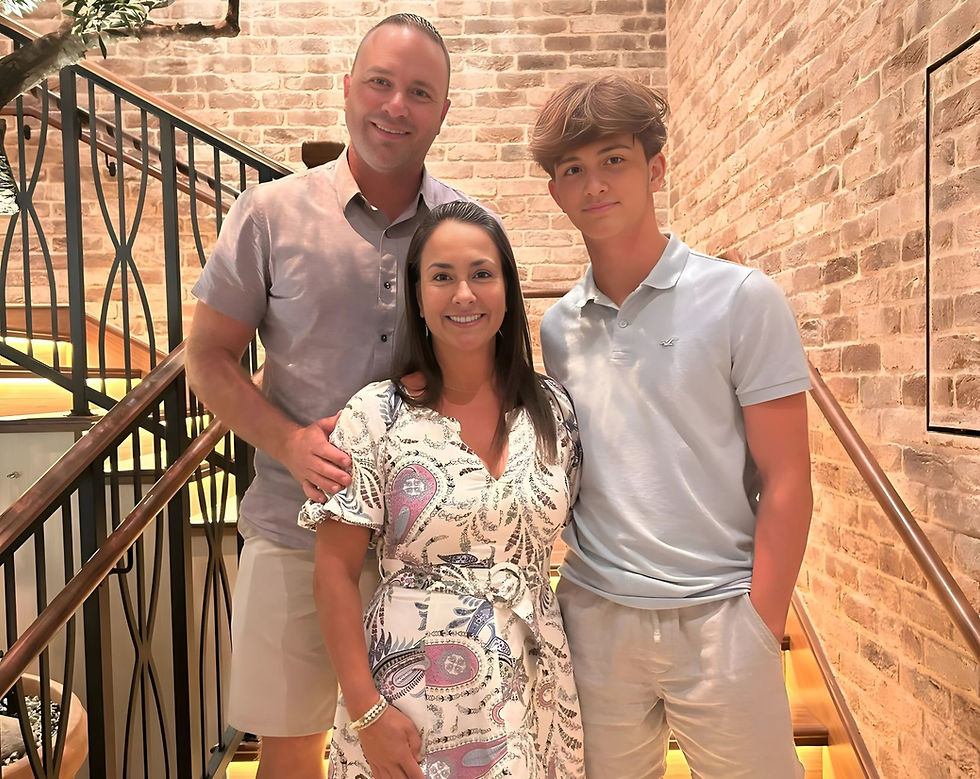 Jeff Schlotterbeck with his family, highlighting the importance of relationships, balance, and a fulfilling life beyond finances.