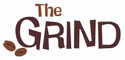 The GRIND logo with coffee beans