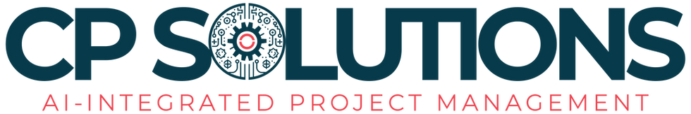 CP Solutions Logo with teal and red colors