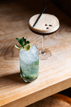 Mojito cocktail at The Cotton House bar in Rossendale