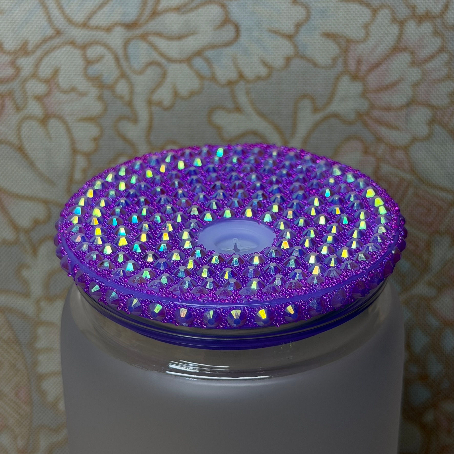 Purple - Rhinestone Lid