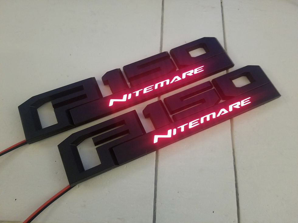 Thumbnail: Set of Two - 2015-20 Ford F150 Illuminated Fender Emblem w/Adhesive Back