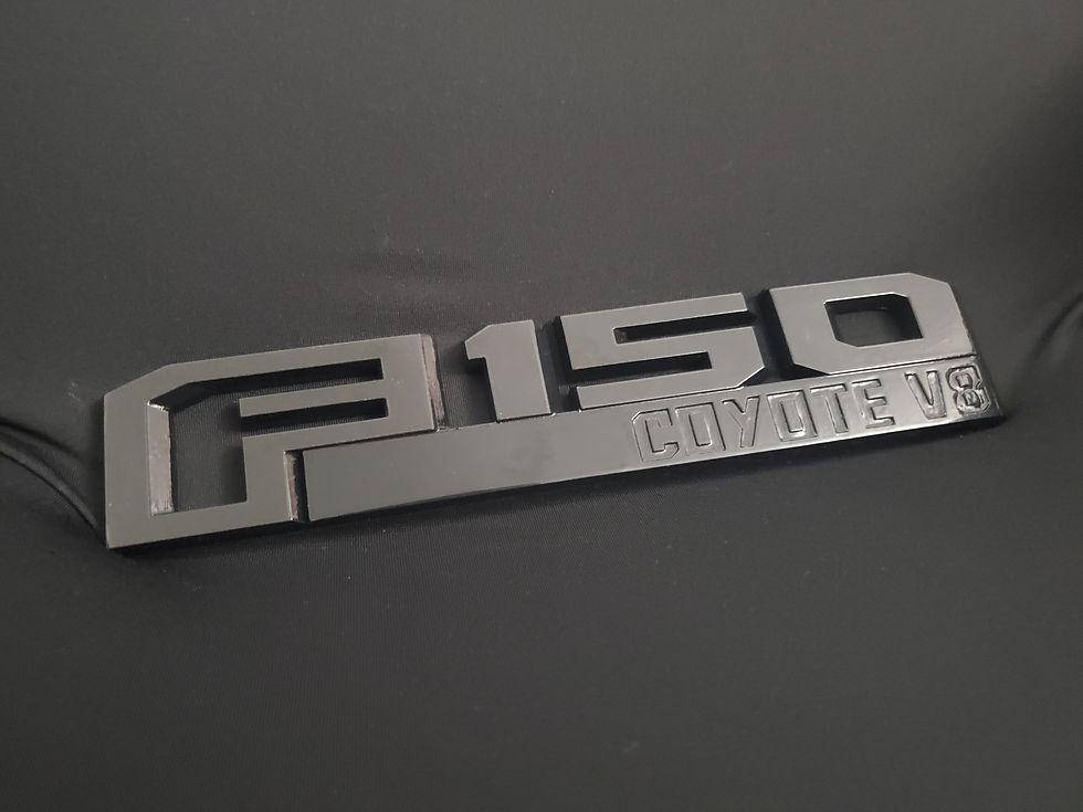 Thumbnail: 2015-20 Ford F150 Fender Tailgate Emblem w/Adhesive Back - Custom Text & Overlay