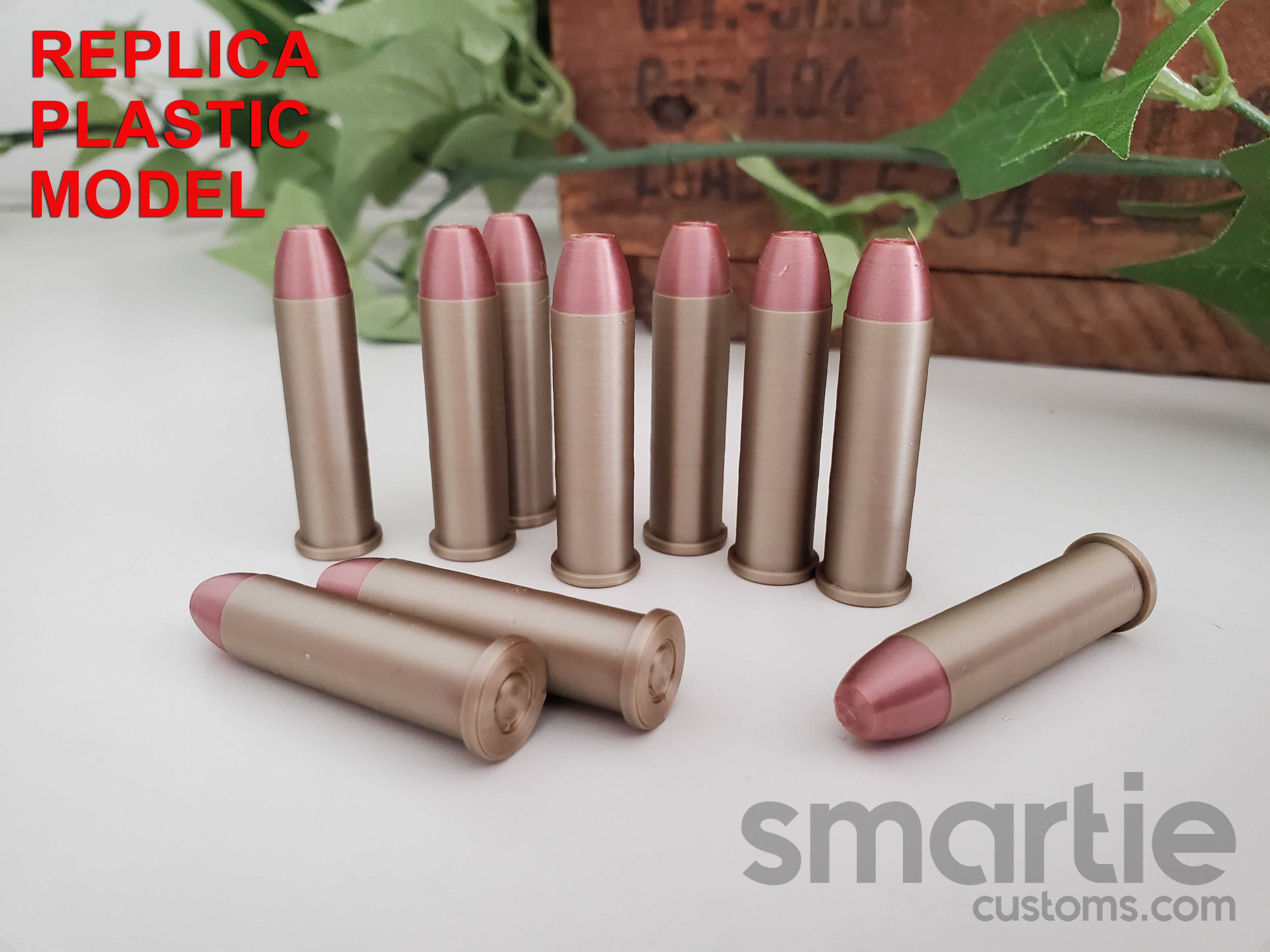 25 - .357 Magnum Ammunition Cartridges - Accurate Size Plastic Replica