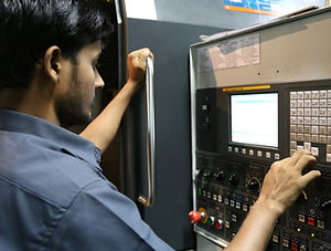 Operating CNC Machine