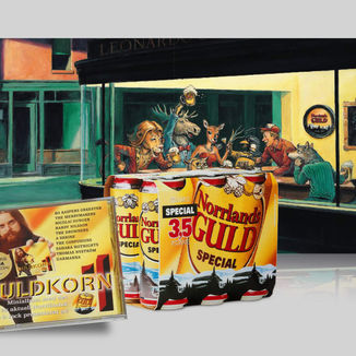 Spendrups Norrlands Guld marketing campaign and packaging design