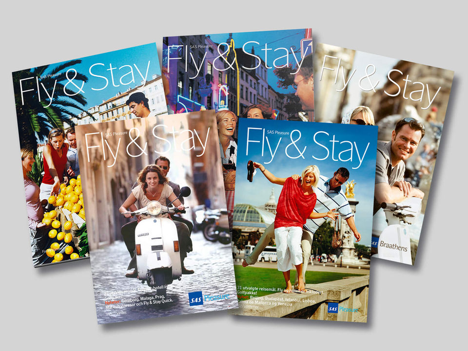 Five catalogues of ≈ 100 pages in three languages