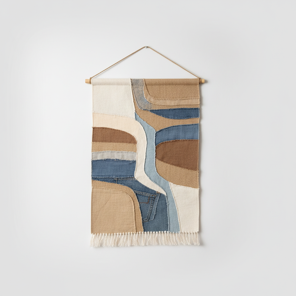 Boho Fabric Wall Hanging