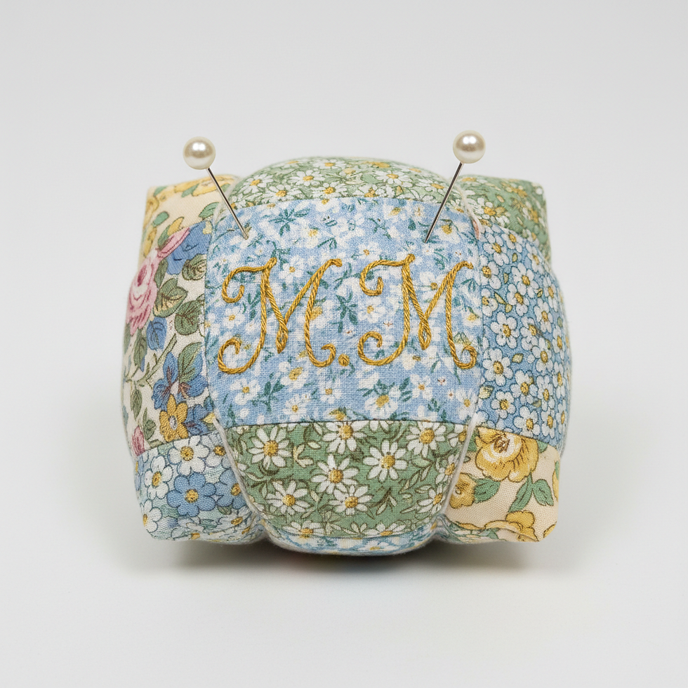 Personalized Stitched Pincushion