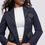 Thumbnail: Moschino Navy Pin Stripe Blazer