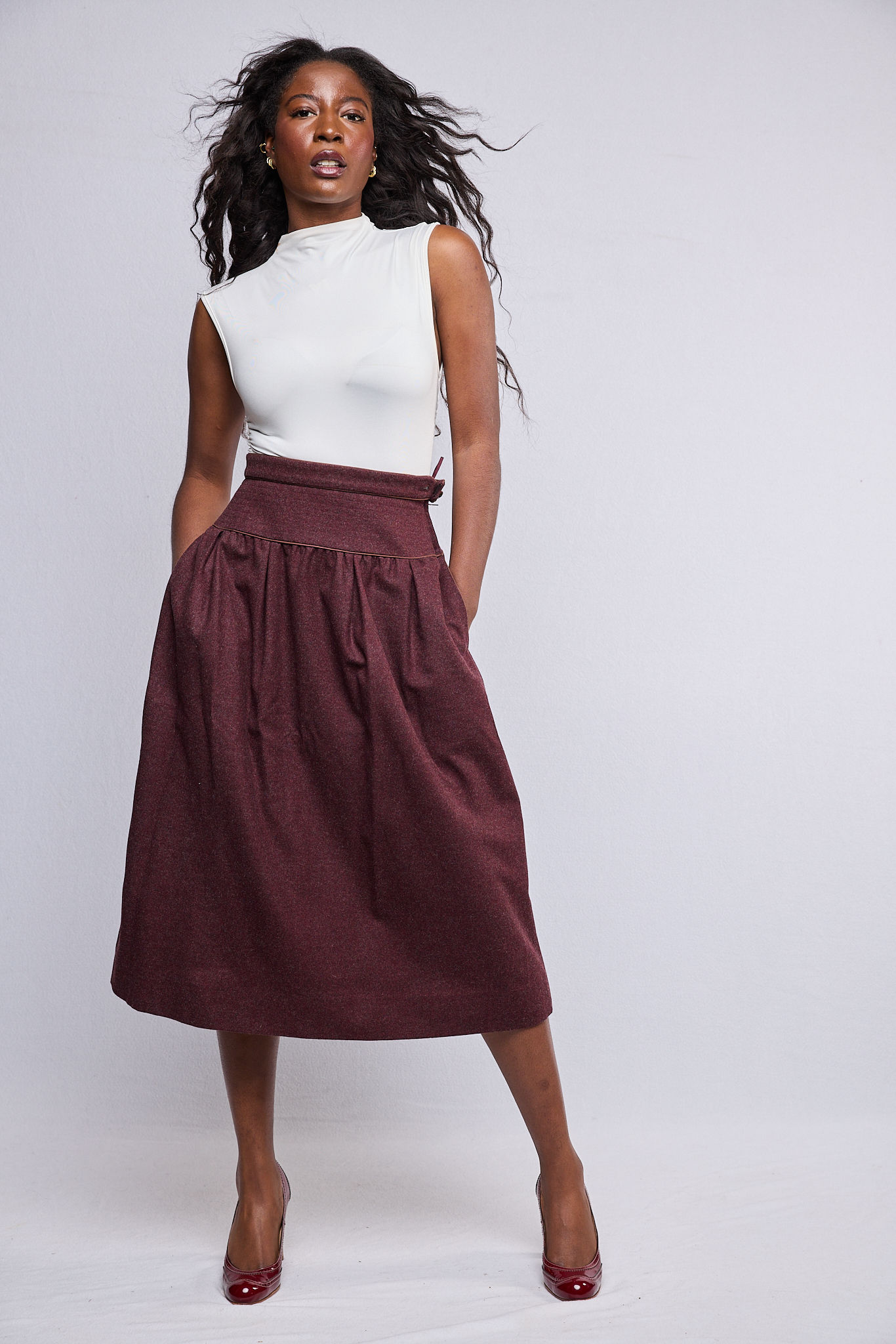 Yves Saint Laurent (YSL) Wool Skirt