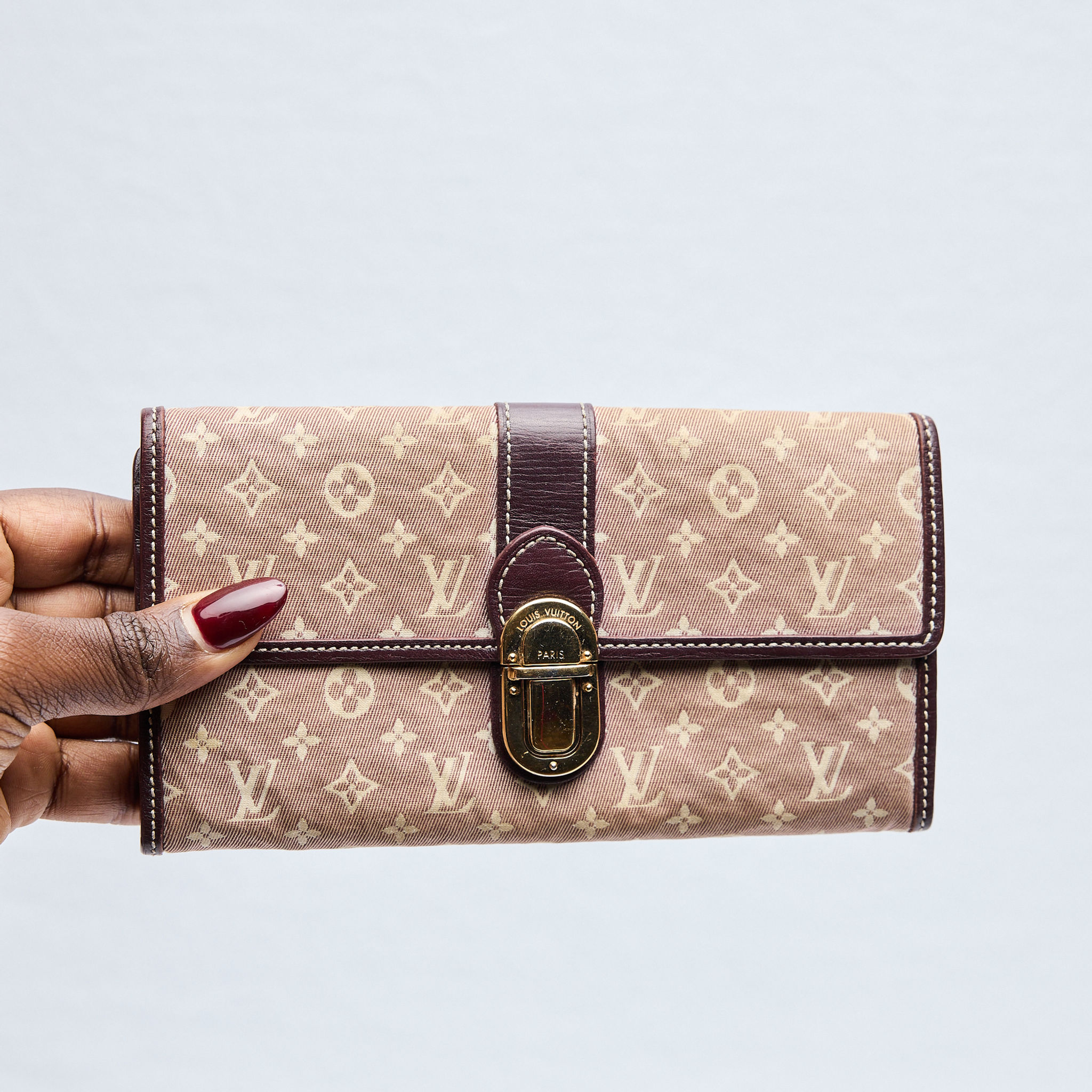 Louis Vuitton Sepia Monogram Idylle Canvas and Leather Sarah Wallet