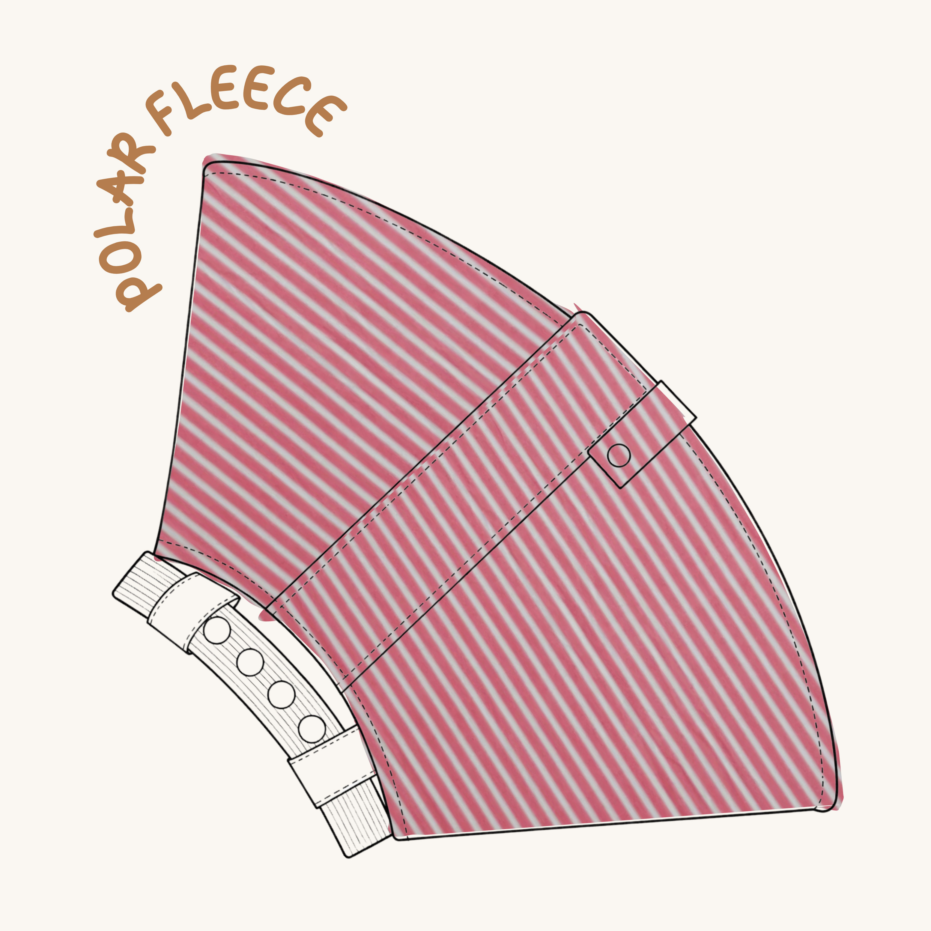 SOFT RECOVERY CONE | BUBBLEGUM STRIPE